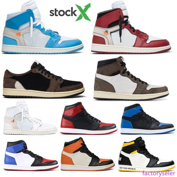 

2020 travis scotts 1 gold spiderman new love basketball shoes unc blue royal banned shadow mens women bred panda phantom sneakers with
