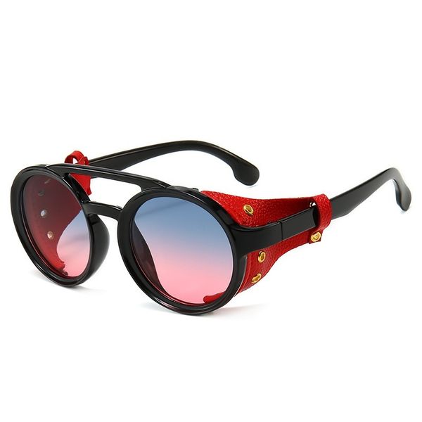 

vintage retro round sunglasses for mens womens glasses gothic steampunk sunglasses uv400 glasses oversized, White;black