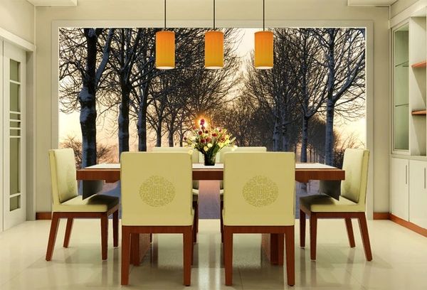 

custom large mural 3d wallpaper modern creative 3d expansion space grove road tv wall decor deep 5d embossed