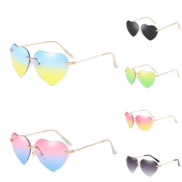 

anti glare hd polarized heart-shaped sunglasee men's new aluminum aviation heart-shaped sunglasee big size mens #17106, White;black