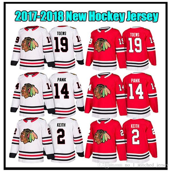 

2017-2018 New 2 Duncan Keith Jersey 14 Richard Panik 19 Jonathan Toews Jerseys Chicago Blackhawks Hockey Jersey