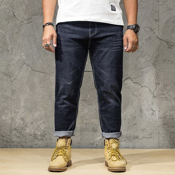 

jeans homme summer jeans casual long skate board stright fashion jean plus size s-6xl pantalones hombre para hombre 2019, Blue