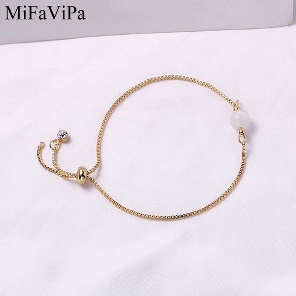 

mifavipa simple crystal opal star bracelet female korean simple student mori girlfriend bracelet gift, Golden;silver