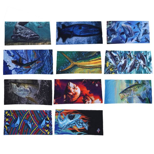 

new bandana seamless headwear scarf elastic magic headband neck tube uv head wear band wrap outdoor fish face mask, Black