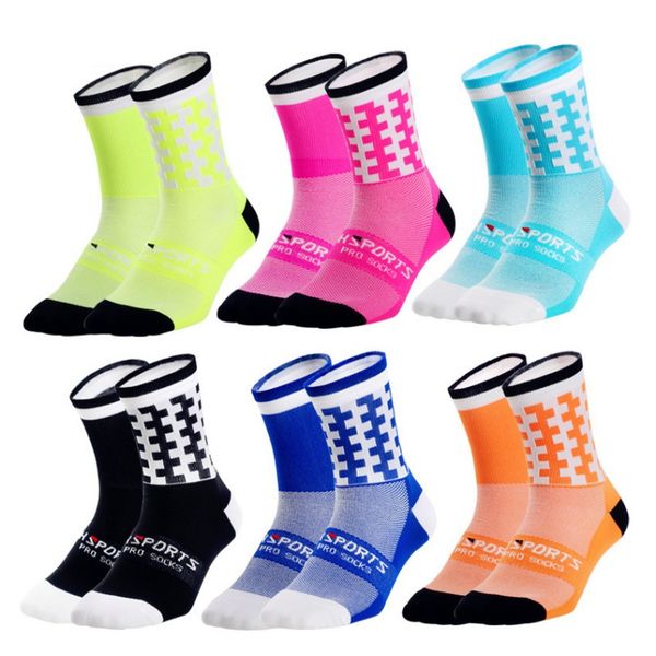 

professional cycling socks men women breathable endurable comfortable training casual outdoor sports runing hiking climbing, Black
