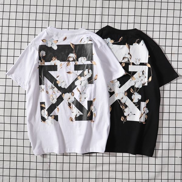

fashion mens t-shirts summer casual kapok arrow print short sleeve t-shirt fashion street popular short tee, White;black