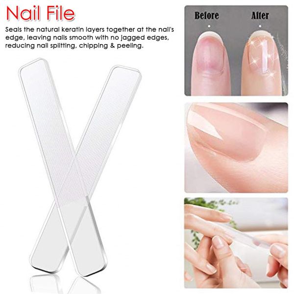 

1pcs durable nano glass square nail buffer file manicure files nail art glass buffer polishing file buffing kit polishing