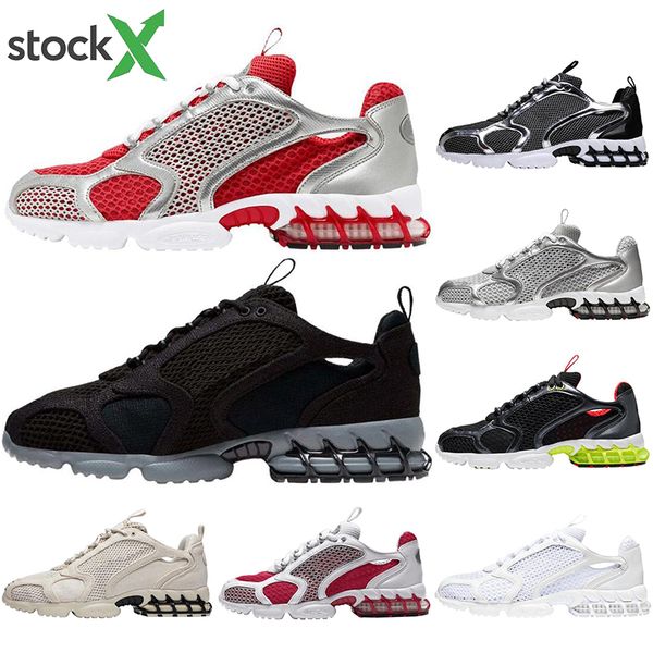 

zoom spiridon caged 2 stock x fossil men women running shoes triple white cool grey outdoor mens trainers sports sneakers runners eur 36-45