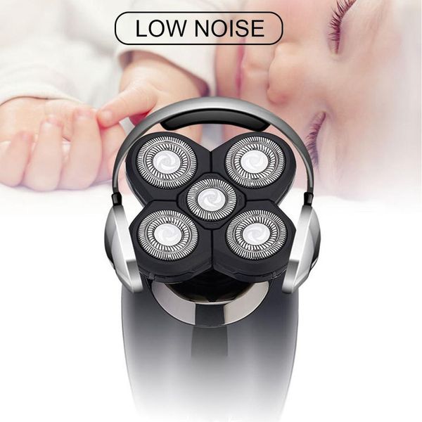 

spz us plug 5 heads men washable rechargeable electric shaver electric shaving beard machine razor for men dry wet beard trimmer