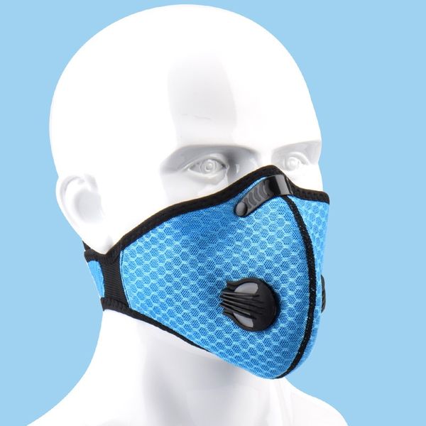 

1pc pm2.5 anti dust mask 3 colors mouth mask activated carbon filter windproof mouth-muffle bacteria proof flu face masks care, Black