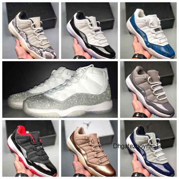 

11s 11 men women basketball shoes concord 45 platinum tint easter low bred cherry cap and gown space jam designer sport trainers size 40-46