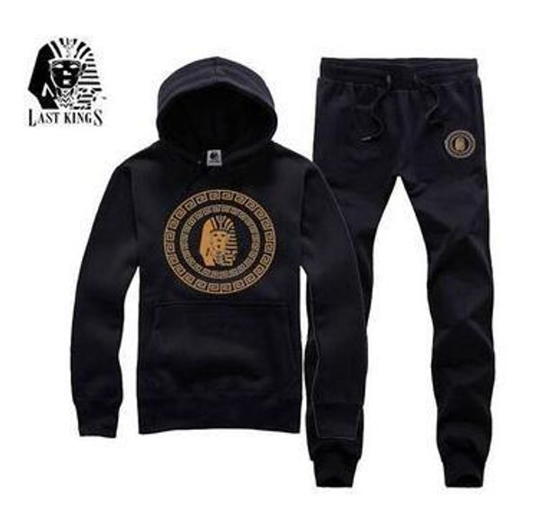 

спортивные костюмы повседневный спорт капюшоном hoodies длинные брюки 2pcs одежда наборы костюмы мужские last king, Gray