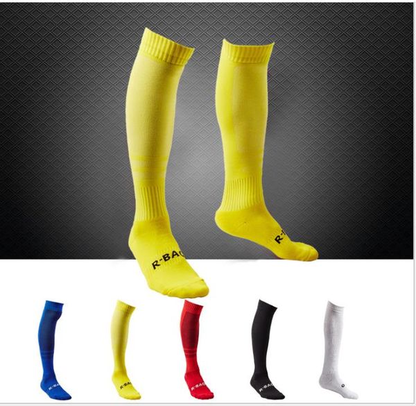 

men's soccer socks long tube towel socks sports socks football team, Black
