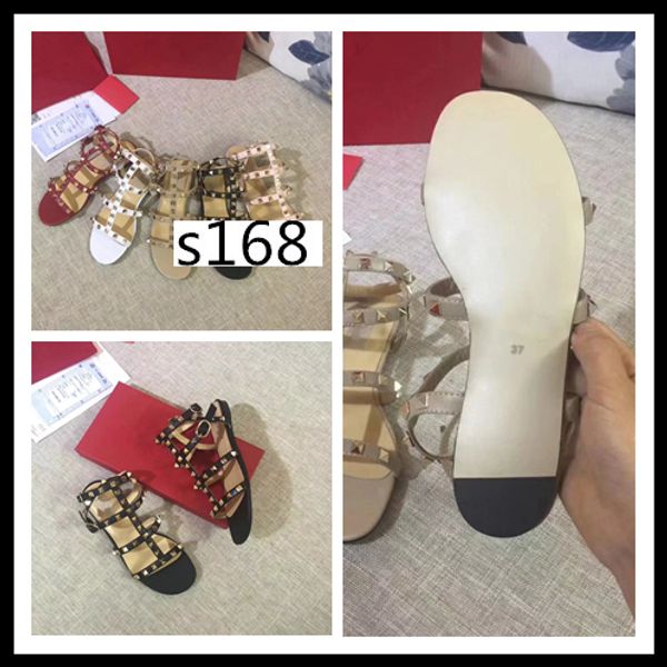 

high-quality original box designer women party fashion rivets girls shoes dance shoes wedding shoes double straps sandals, Black
