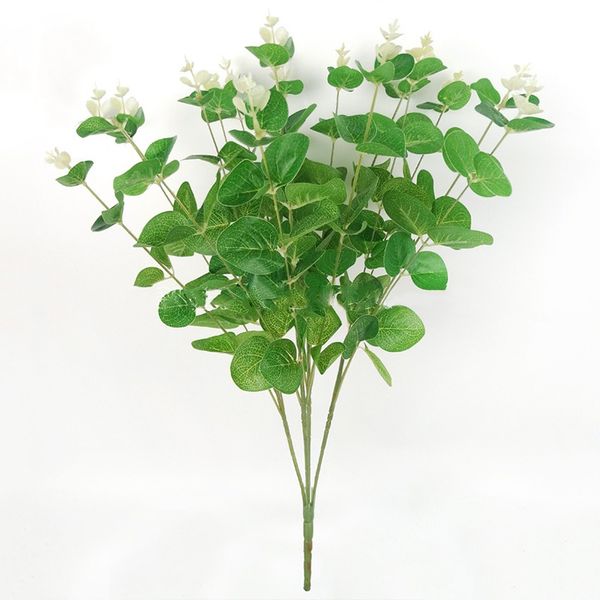 

artificial plants green fake leaves eucalyptus foliage bush home table decor hot