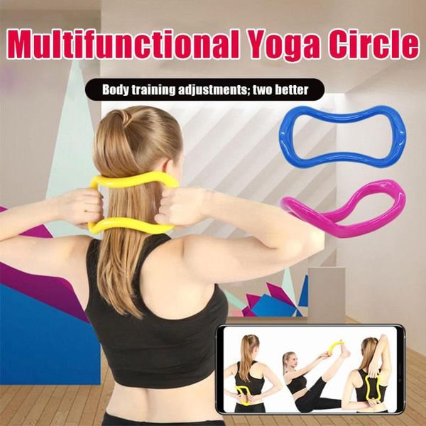 

yoga circle equipment yoga fascia stretch ring loop waist shoulder shape pilates bodybuilding for home training accessorie