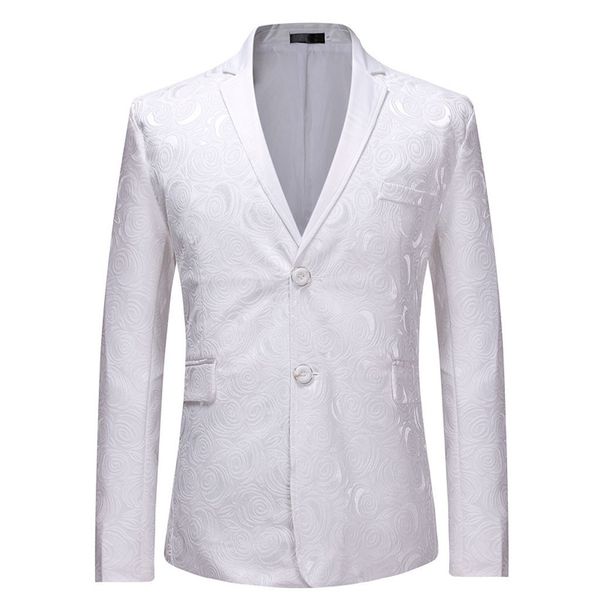 

men stylish solid suit blazer business wedding party outwear jacket blouse polyester material cool 2019 z709, White;black