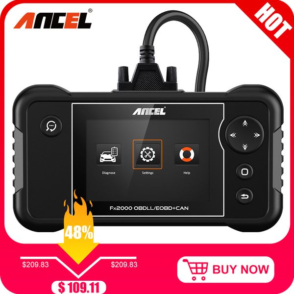 

ancel fx2000 professional obd2 automotive scanner abs srs airbag transmission diagnostic tool obd 2 car diagnostics obd scanner