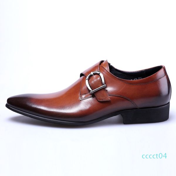 

monk strap men office shoes men business leather men shoes for wedding black large size 48 zapatos de vestir chaussure mariage homme ct04