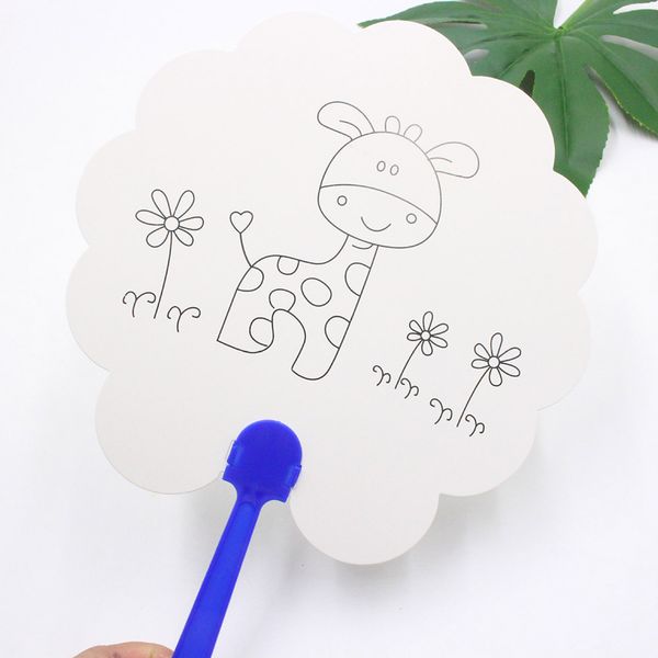

горячая 5 шт diy бумаги вентилятор белый doodle инструмент art картина durable для детей дети pak55