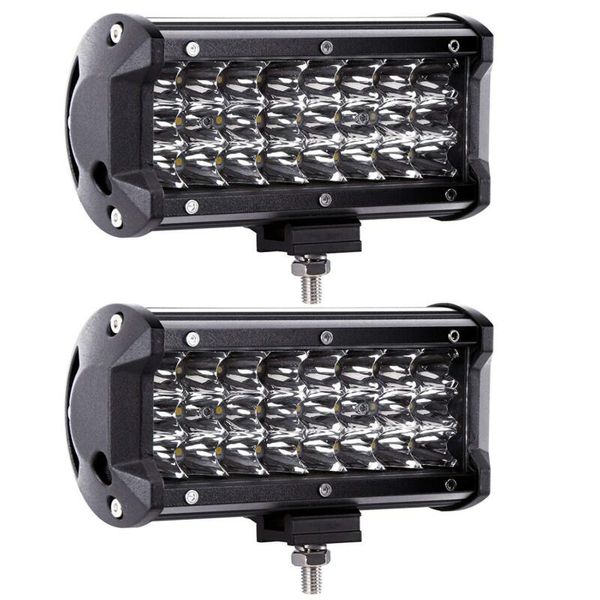 

7 inch 72w led light bar spot beam work light driving fog road lighting for car truck suv boat marine