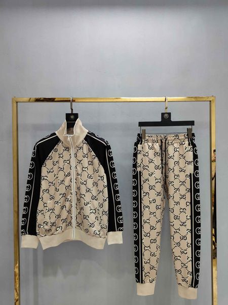 

201819 designer tracksuit men luxury sweat suits autumn brand mens tracksuits jogger suits jacket + pants sets leisure women's sports s, Gray