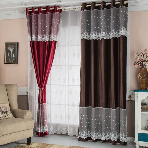

pure color and dutch velvet shading curtains for living dining room bedroom