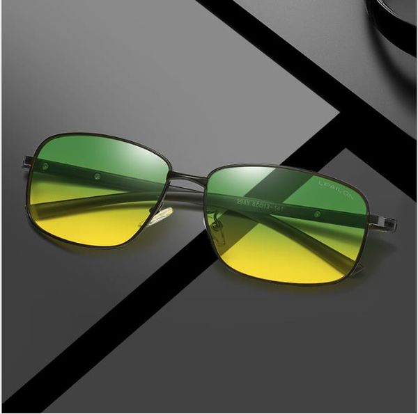 

день и ночь водитель солнцезащитные очки поляризационные очки ночного видения очки на открытом воздухе вождения солнцезащитные очки мужчин, White;black