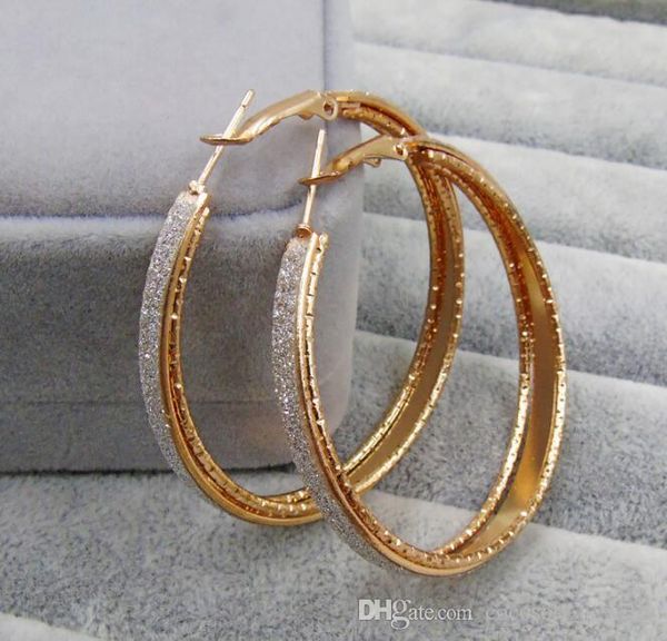 

mix 18 styles earring jewelry high-quality plating 925 sterling silver ear hoop earrings girl fashion gifts big earring female, Golden;silver