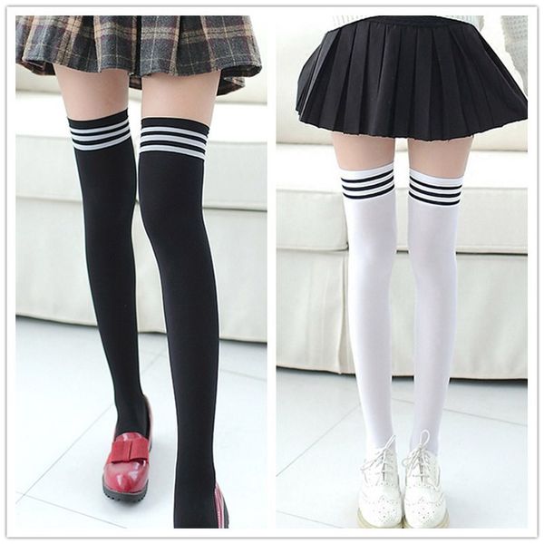 

1 pair fashion thigh high over knee high socks girls womens new winter socks 11.2, Silver