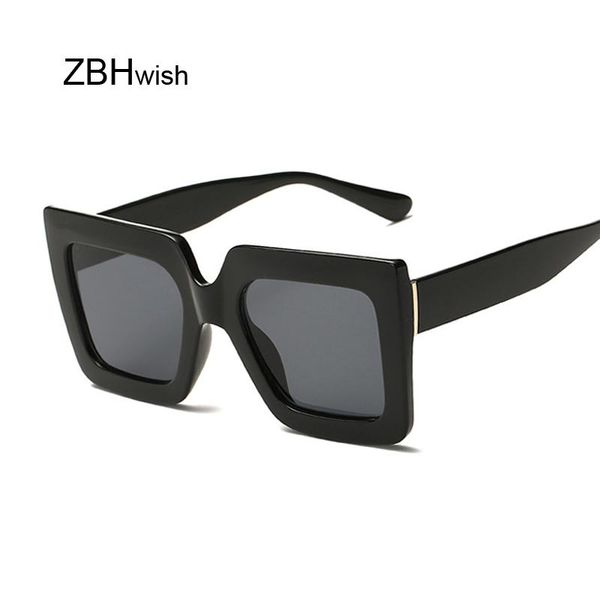 

vintage oversized square sunglasses women brand designer luxury retro black frame sun glasses female uv400 shades nmovn