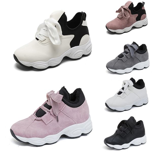 

non-brand running shoes women white black pink grey suede breathable comfortable trainers sports sneakers 36-40 style 15