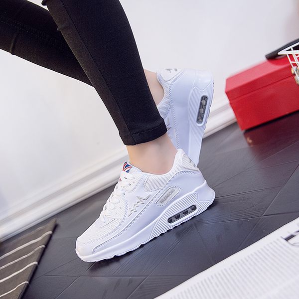 

women's sport shoes female brand sneakers woman air maxs 90 running shoes breathable antislip light flats