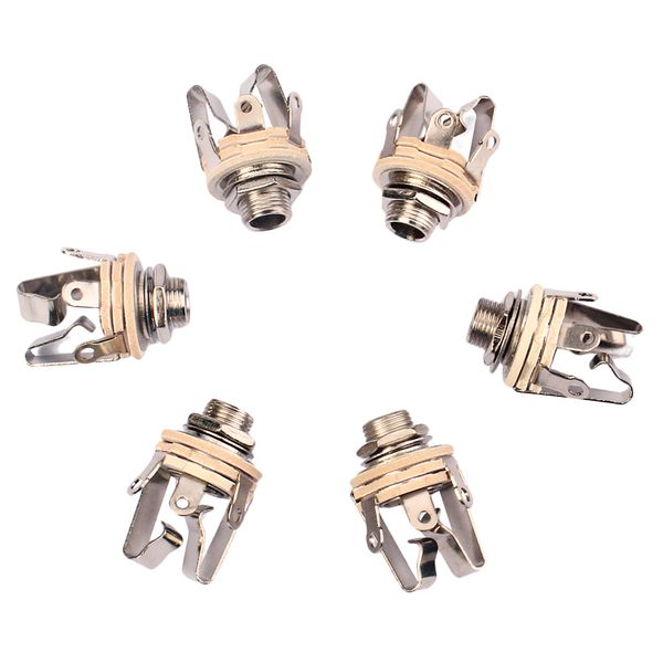 

6x mono input stereo output 6.35mm 1/4" jack socket for electric guitar kits