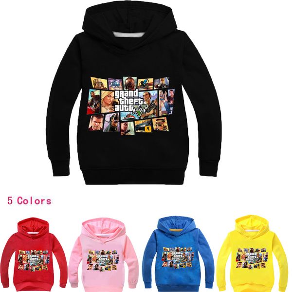 

boys outwear gta 5 hoodies gta street fight long with 5 costumes clothes t shirts children's sweatshirts for boys kids, Blue;gray