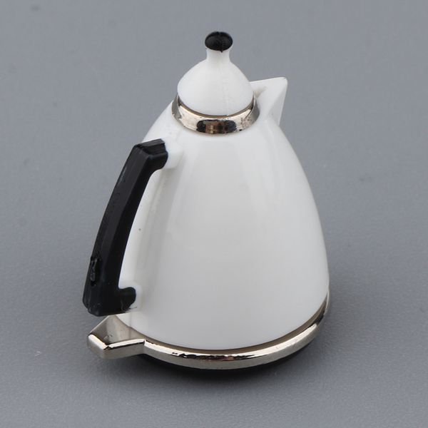 

1/12 scale dollhouse miniature white coffeepot, dollhouse kitchen dining room furniture