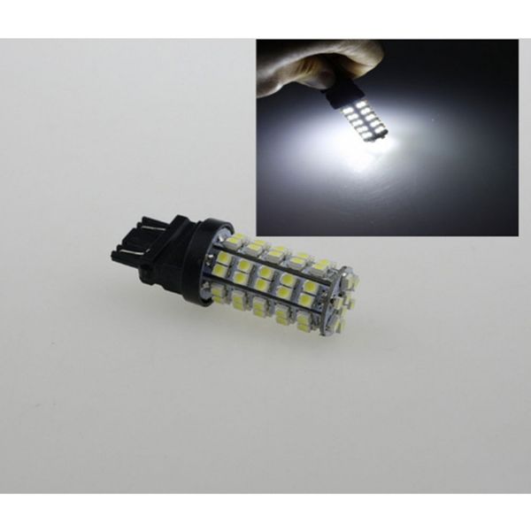 

2pcs xenon white 3157 68-smd car drl daytime running led bulb lights