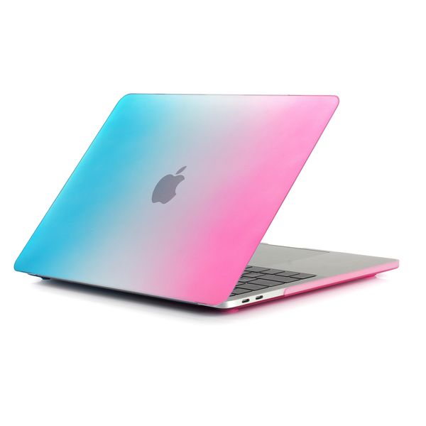 

Чехол для 2018 Новый Macbook Air Pro 11,6 12 13,3 Матовый Gradient Прорезиненные Футляр Retina Laptop Полн
