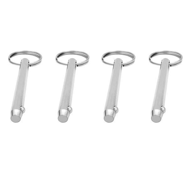 

4pcs 8mm 5/16 inch quick release pin for bimini deck hinge marine 316 stainless steel