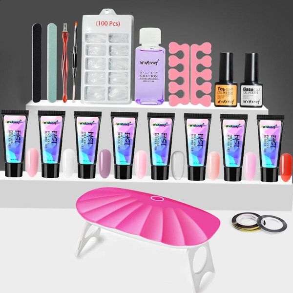 

nail kit профессиональный набор акриловые lasting накладные ногти жидкость двойной конец щеточка для ногтей толкатель dead skin гель лак set