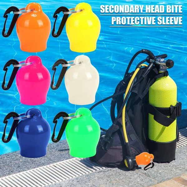 

scuba diving accessory snorkel mouthpiece dust cover practical regulator retainer with hook necessary outdoor diving gadgets