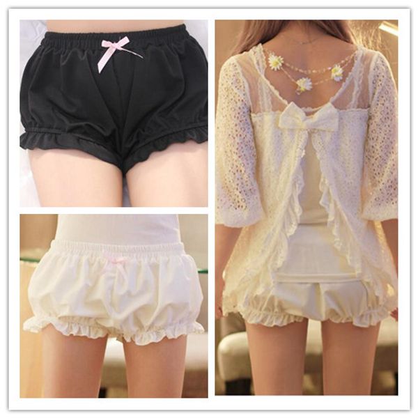 

1 шт модальный kawaii женская мягкая лолита тыква шорты panty cute girl ladies 2 цвета новый, White;black