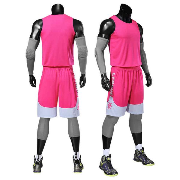 

2020 new custom basketball jersey mens embroidery logos 100% stitched basketball sets 113, Black;red