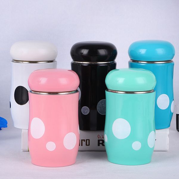 

мода из нержавеющей стали кружки creative design гриб вакуумного cute многоцветных бутылок для воды жаростойких портативные