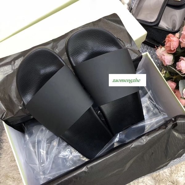 

sale off casual shoes indoor beach slippers white printing lovers slippers with box, Black