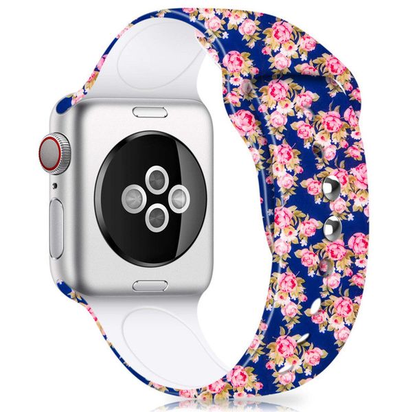 

band for apple watch 5 4 3 2 1 38mm 40mm 42mm 44mm stylish personality print for bracelet strap for iwatch accessories, Black;brown