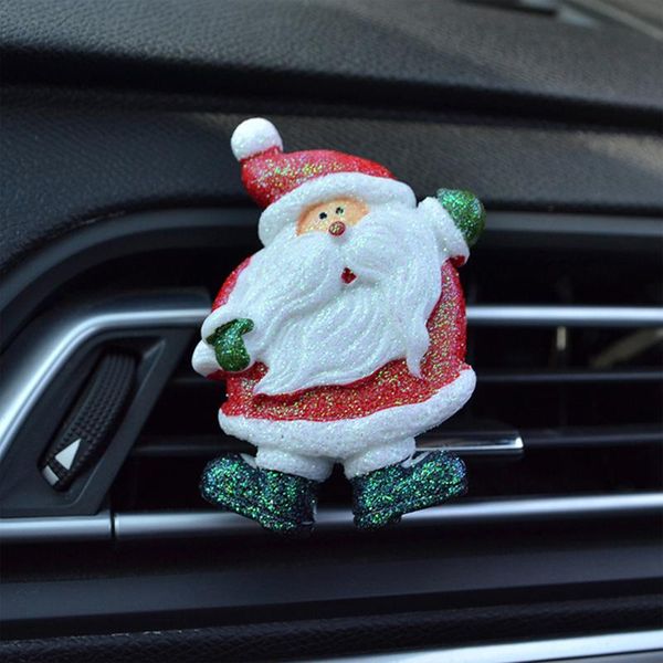 

professional santa claus car air freshener christmas perfume vent outlet fragrance clips car decorations