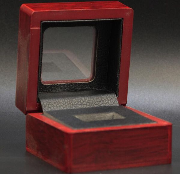 

Holding one ring wooden clear ca e champion hip ring di play box, Black;white