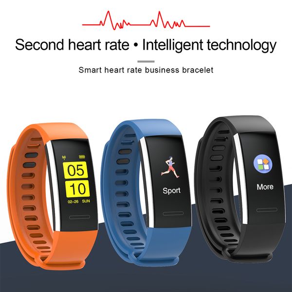 

smart watch sports fitness activity heart rate tracker blood pressure wristband ip67 waterproof band pedometer for ios android, Slivery;brown