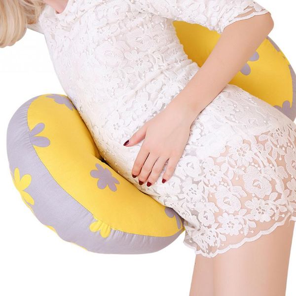 

women cotton blend home washable u shape cushion pregnant pillow waist protection side sleeper bedding tummy support comfortable